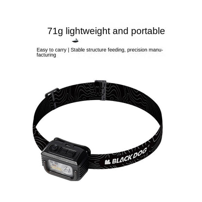 BLACKDOG Multi-Function Sensor Headlight Portable Ultralight Induction Sensor Headlamp USB Charging Rechargeable Black Head Lamp Light IPX5 Waterproof Outdoor Camping Hiking Picnic Travel Heavy Duty Original Black Dog