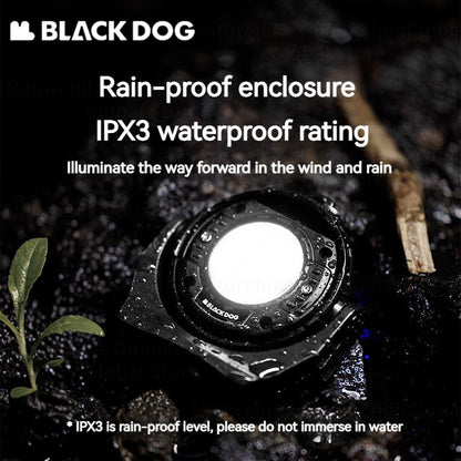 BLACKDOG Multi-Function Outdoor Light Portable Rechargeable USB Camping Light Ultralight LED Headlamp Flashlight Work Lamp Waterproof Hiking Camping Beach Travel Outdoor Heavy Duty Original Black Dog