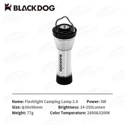 BLACKDOG Outdoor Camping Light Lantern USB Charging LED Lamp Lighthouse Multi Configuration All in One Waterproof Camp Atmosphere Lighting Flashlight