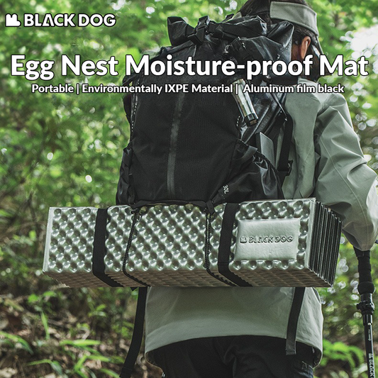 BLACKDOG Egg Nest Moisture-proof Mat Outdoor Camping Foldable Durable Sleeping Pad Groove Mat Material With Advanced Humidity Control Features