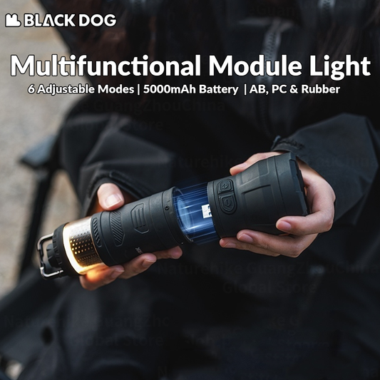 BLACKDOG Multifunctional Module Light Portable 5000mAh Anti-mosquito Fan Speaker Air Pump Camping Lamp Flashlight Waterproof Atmosphere Light