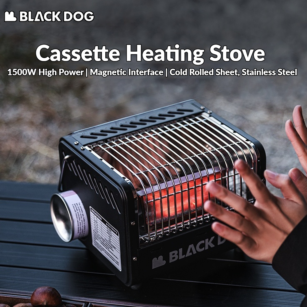 Blackdog Cassette Heating Stove Portable 1500W Gas Winter Heater Multi-function Outdoor Camping Hiking Warm Butane Stove Gas Fireplace Burner