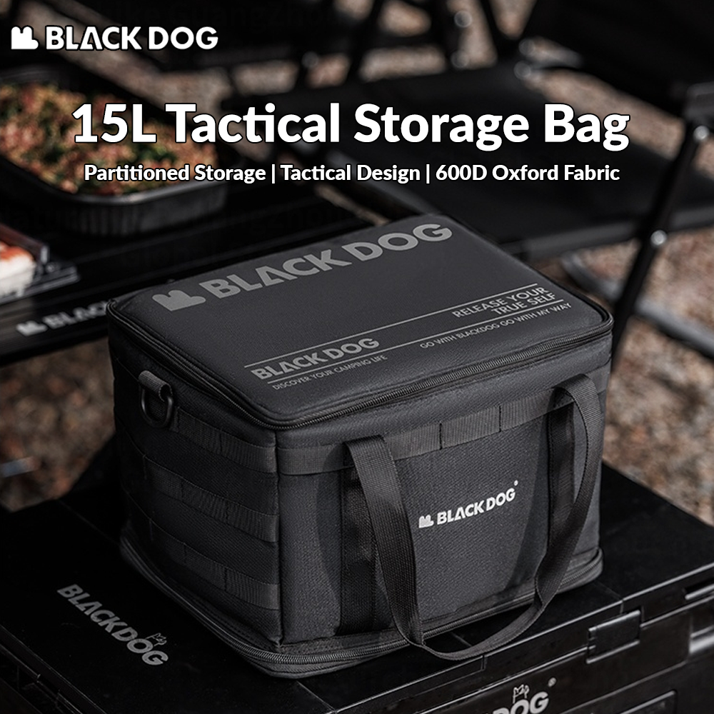 Blackdog 15L Tactical Storage Bag Portable Lightweight 15L Capacity Folding Multi-Function Outdoor Handbag Camping Travel Luggage Organizer Equipment