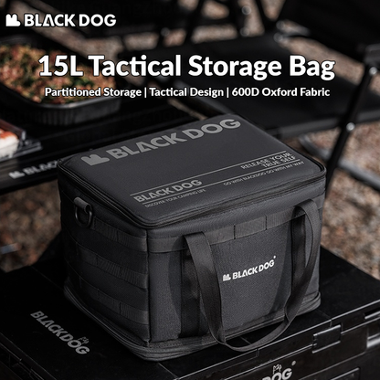 Blackdog 15L Tactical Storage Bag Portable Lightweight 15L Capacity Folding Multi-Function Outdoor Handbag Camping Travel Luggage Organizer Equipment