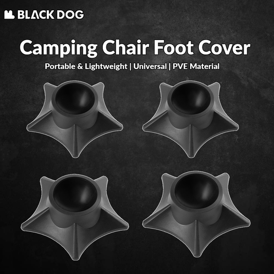 Blackdog Camping Chair Foot Cover Portable Lightweight Folding Foldable Chair 4pcs Set Pack Anti Sink Accessories Add-on Outdoor