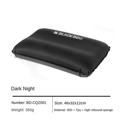 BLACKDOG Cloud-Memory Foam Camping Pillow Self Inflating Pillow Sponge Foam Portable Ultralight Air Cushion Business Trip Waist Cushion Neck Pillow