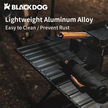 BLACKDOG Aluminum Portable Folding Table Outdoor Multifunction Camping High Low Adjustable Height Lightweight Table Cart Ready Foldable Board