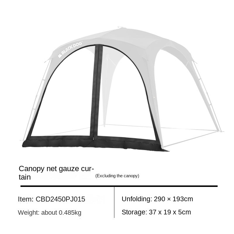 BLACKDOG UNICORN DOME TENT Automatic Multiple Setting Canopy Tent Unlimited Connection Bedroom Awning Living Area Waterproof Outdoor Camping Vinyl Coated UPF100+ UV Sun Protection Black White Fast Build 4-12 Person Large Space Heavy Duty Shelter