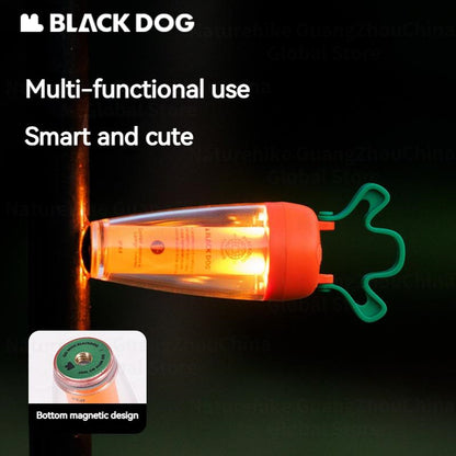 BLACKDOG Carrot Atmosphere Hanging Lamp Portable Ultralight Rechargeable Magnetic Mini LED Lamp Long Life Lighting Ambient Tent WaterproofCamping Hiking Travel Outdoor Heavy Duty Original Black Dog