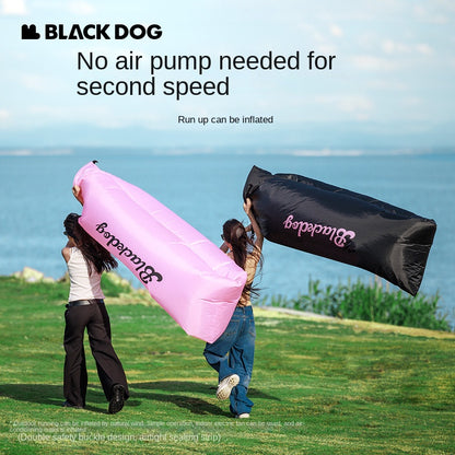 BLACKDOG Portable Inflatable Sofa Pro Ultralight Lazy Boy Sofa Bed Outdoor Air Matress Bed Tear-resistant Puncture-resistant Foldable Island Sleeping Pad Camping Hiking Travel Picnic Equipment Original Black Dog