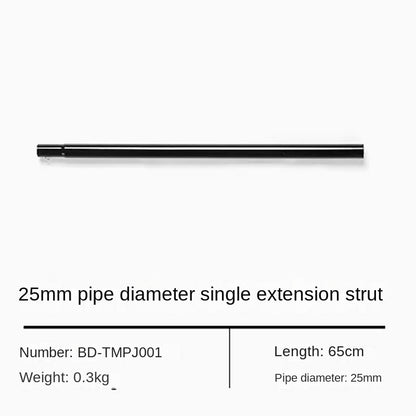 BLACKDOG Canopy Iron Pole Rod 2.4m Length 4 Section 22mm 25mm Diameter Steel Iron Heavy Duty Outdoor Camping Portable Awning Tarp Tent Pole