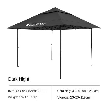 BLACKDOG Curtain Square Awning Black Canopy Tent Pergola Folding Stall 4 Season Sun Shelter Umbrella Protection Terrance Balcony Waterproof Tarp Outdoor Camping Hiking Travel Heavy Duty Original Black Dog