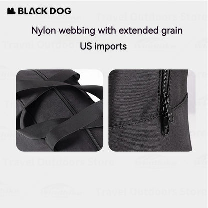 BLACKDOG Sports Storage Bag Portable Ultralight  30L Capacity Leisure Tourism Handbag Waterproof Bag Outdoor Travel Hiking Camping Luggage Handheld Bag Heavy Duty Original Nature Hike Black Dog