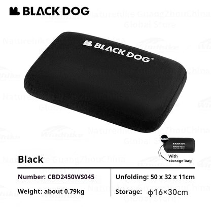 BLACKDOG Cloud-Memory Foam Camping Pillow Self Inflating Pillow Sponge Foam Portable Ultralight Air Cushion Business Trip Waist Cushion Neck Pillow