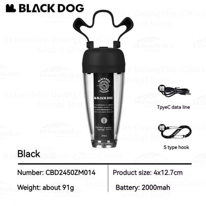 BLACKDOG Carrot Atmosphere Hanging Lamp Portable Ultralight Rechargeable Magnetic Mini LED Lamp Long Life Lighting Ambient Tent WaterproofCamping Hiking Travel Outdoor Heavy Duty Original Black Dog