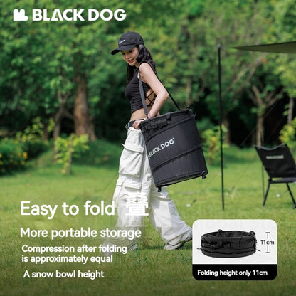 BLACKDOG Outdoor Folding Bucket Bag 40L Capacity Outdoor Portable Ultralight Multi-Functional Folding Round Clothes Bag Sundry Storage Box Hiking Camping Picnic Beach Travel  Heavy Duty Original Black Dog