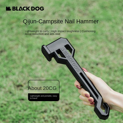 BLACKDOG Campsite Hammer Portable Lightweight Multifunctional Camping Tool Tent Plastic Ground Peg Nail Hammer Survival Tools Outdoor Equipment