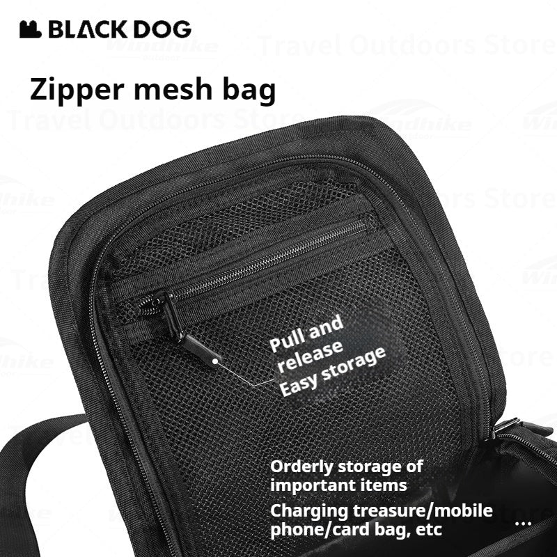 Blackdog Portable Storage Bag Ultralight Multifunctional Handbag Bag Detachable Washable Layered Wear Resisting Waterproof Camping Hiking Outdoor Picnic Beach Travel Heavy Duty Original Black Dog