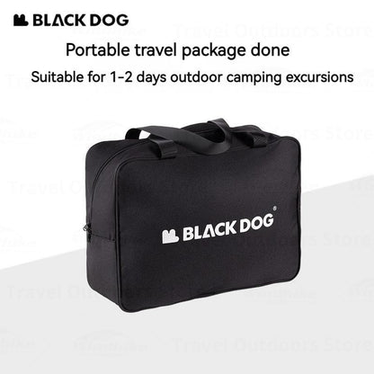 BLACKDOG Sports Storage Bag Portable Ultralight  30L Capacity Leisure Tourism Handbag Waterproof Bag Outdoor Travel Hiking Camping Luggage Handheld Bag Heavy Duty Original Nature Hike Black Dog