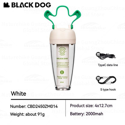 BLACKDOG Carrot Atmosphere Hanging Lamp Portable Ultralight Rechargeable Magnetic Mini LED Lamp Long Life Lighting Ambient Tent WaterproofCamping Hiking Travel Outdoor Heavy Duty Original Black Dog