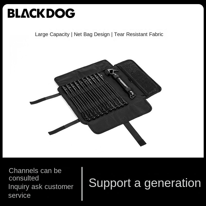 BLACKDOG Outdoor Nail Hammer Storage Bag Portable Outdoor Ground Nail Storage Bag Camping Tent Accessories Bag Ground Nail Storage