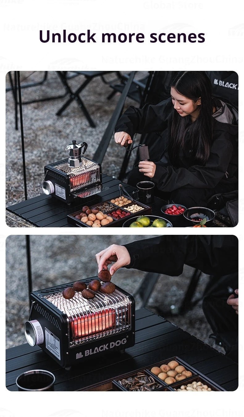 Blackdog Cassette Heating Stove Portable 1500W Gas Winter Heater Multi-function Outdoor Camping Hiking Warm Butane Stove Gas Fireplace Burner