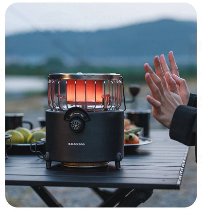 BLACKDOG Multifunctional Heating Stove 2480W High Power Furnance Water Boiler Butane Canister Gas Burner Oven Outdoor Camping Winter Heater Adjustable