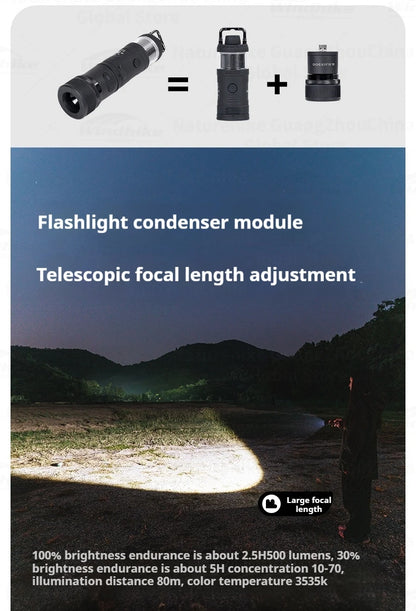 BLACKDOG Multifunctional Module Light Portable 5000mAh Anti-mosquito Fan Speaker Air Pump Camping Lamp Flashlight Waterproof Atmosphere Light