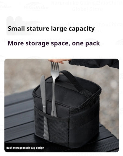 BLACKDOG Outdoor Seasoning Storage Bag Portable Condiment Bottle Set Outdoor Picnic Camping BBQ Jar Spice Container Organizer Kit 600D Oxford Cloth