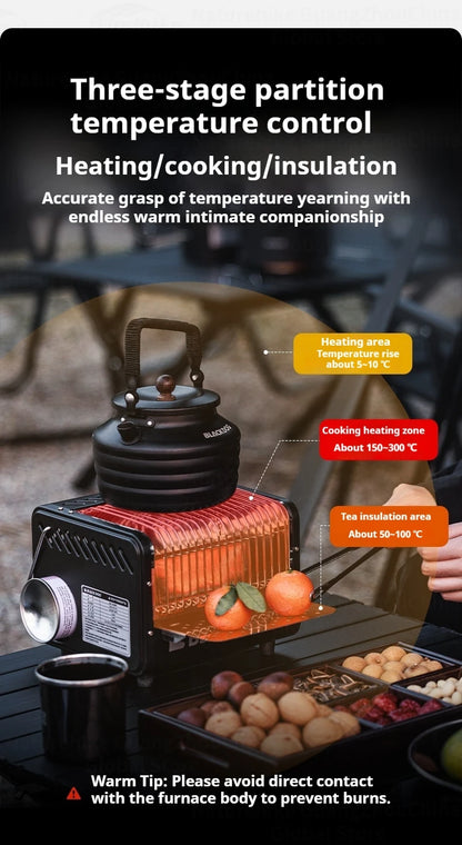 Blackdog Cassette Heating Stove Portable 1500W Gas Winter Heater Multi-function Outdoor Camping Hiking Warm Butane Stove Gas Fireplace Burner