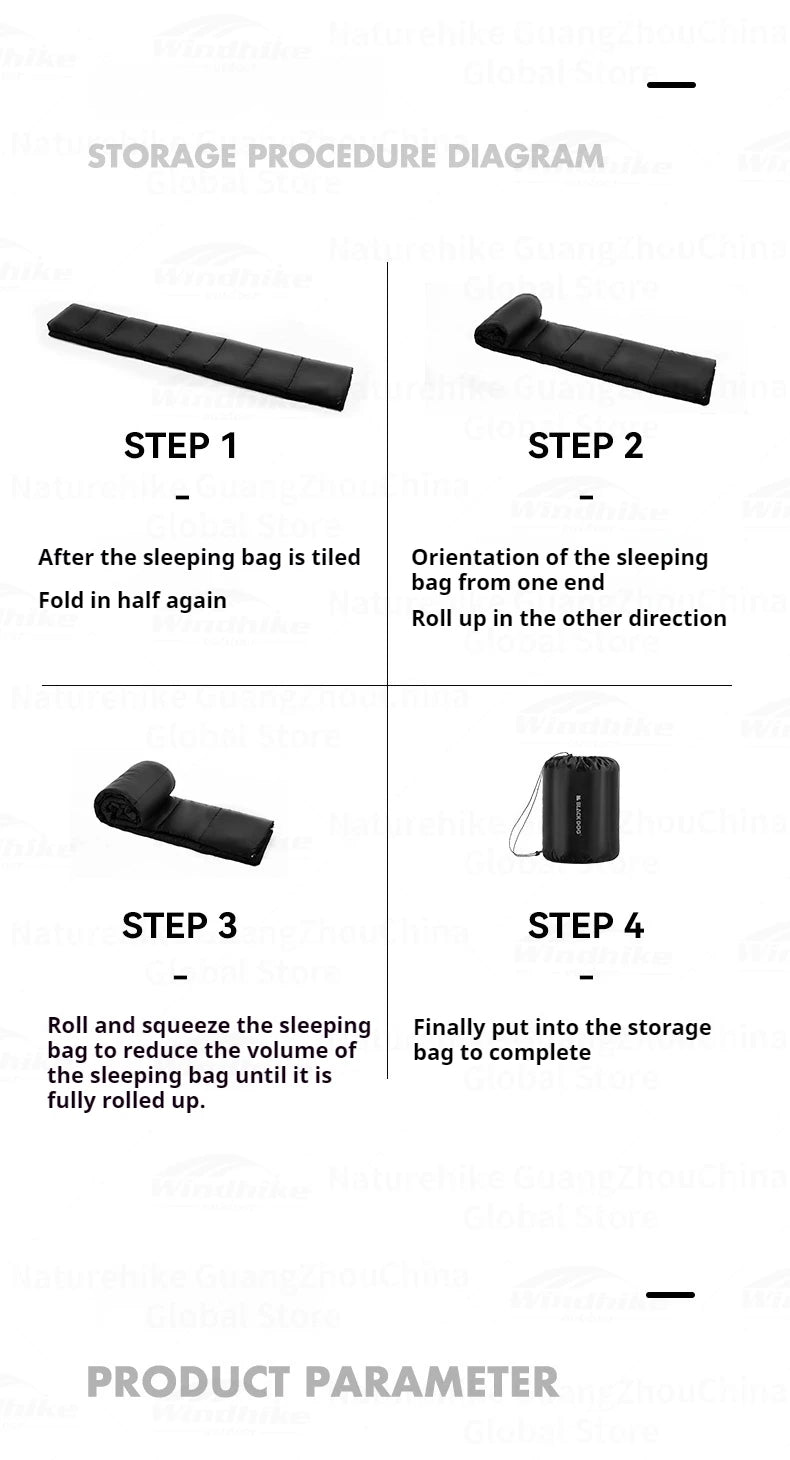 BLACKDOG Envelope Sleeping Bag Portable Ultralight Double Spring Autumn Warm Adult Sleeping Bag 210T Polyester Pongee Camping Outdoor Travel Hiking