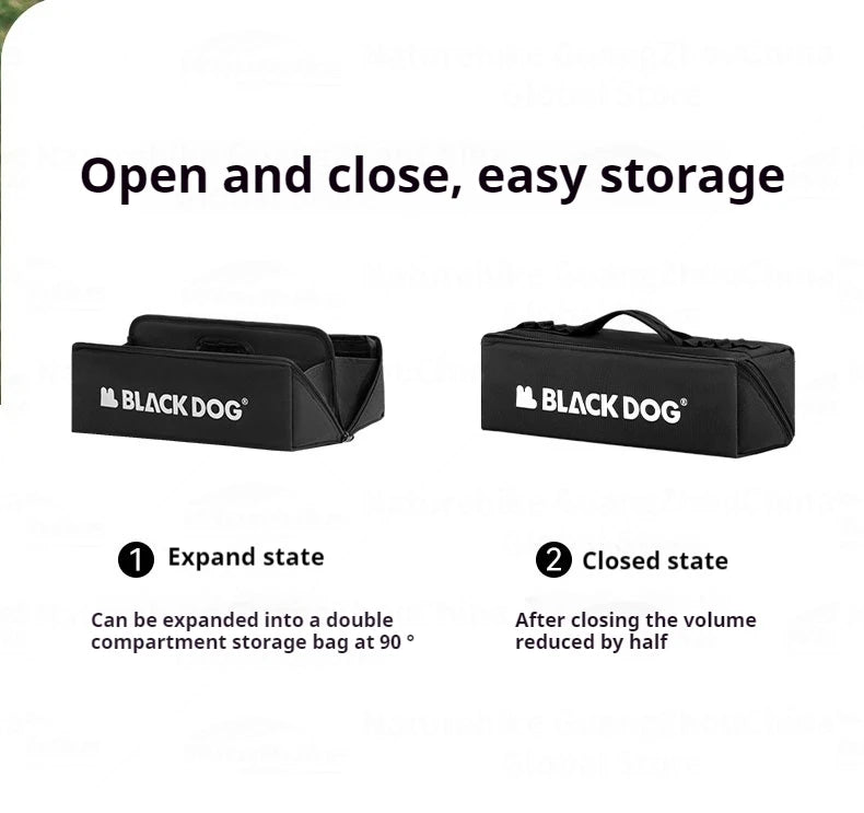 BLACKDOG Camping Tools Storage Bag 9.5L Large Capacity Multi-function Outdoor Camping Accessories Equipment Folding Sundries Storage Bag Handbag