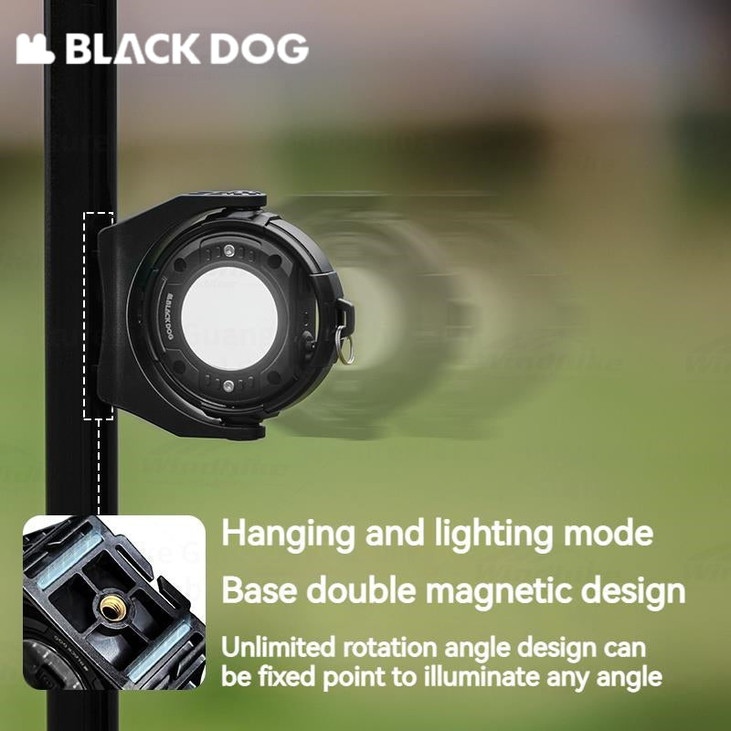 BLACKDOG Multi-Function Outdoor Light Portable Rechargeable USB Camping Light Ultralight LED Headlamp Flashlight Work Lamp Waterproof Hiking Camping Beach Travel Outdoor Heavy Duty Original Black Dog