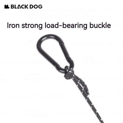 BLACKDOG Wind Rope Adjuster Portable Lightweight Pulley Design Easy Windproof Canopy Tarp Tent Setup Strong Load Bearing Outdoor Camping Hiking Outdoor Equipment Reflective Line Buckle Tensioner Hook Heavy Duty Original Black Dog