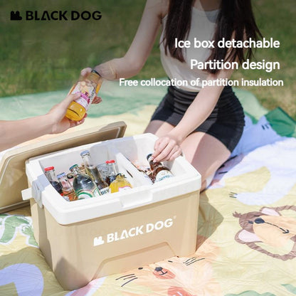 BLACKDOG ICELAND Cooler Storage Box 13L 25L Hot and Cold up to 48H Foods Drinks Ice Box Outdoor Camping Picnic Fishing 3 Layer PP EPS Insulation Chest Container 50kg Max Load Black Dog