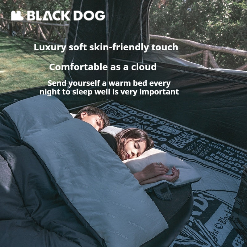 BLACKDOG Envelope Sleeping Bag Portable Ultralight Double Spring Autumn Warm Adult Sleeping Bag 210T Polyester Pongee Camping Outdoor Travel Hiking