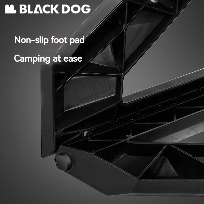 BLACKDOG Camping Folding Stool Portable Ultralight PP Chair Outdoor Stable Bucket Rack Camping Travel Fishing Beach Stool Chair Load Bearing 100kg Heavy Duty