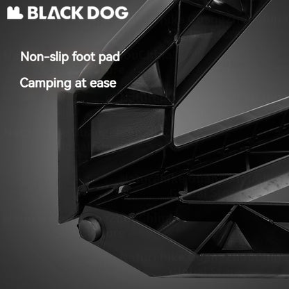 BLACKDOG Camping Folding Stool Portable Ultralight PP Chair Outdoor Stable Bucket Rack Camping Travel Fishing Beach Stool Chair Load Bearing 100kg Heavy Duty