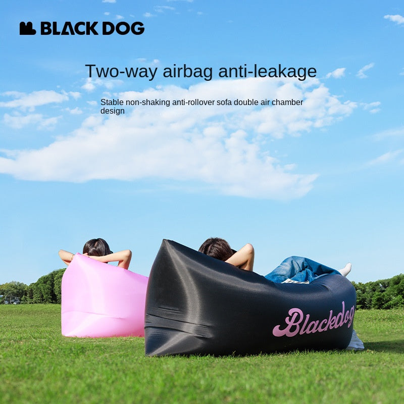 BLACKDOG Portable Inflatable Sofa Pro Ultralight Lazy Boy Sofa Bed Outdoor Air Matress Bed Tear-resistant Puncture-resistant Foldable Island Sleeping Pad Camping Hiking Travel Picnic Equipment Original Black Dog