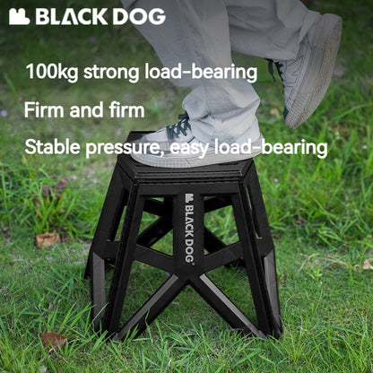 BLACKDOG Camping Folding Stool Portable Ultralight PP Chair Outdoor Stable Bucket Rack Camping Travel Fishing Beach Stool Chair Load Bearing 100kg Heavy Duty