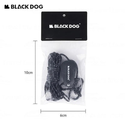 BLACKDOG Wind Rope Adjuster Portable Lightweight Pulley Design Easy Windproof Canopy Tarp Tent Setup Strong Load Bearing Outdoor Camping Hiking Outdoor Equipment Reflective Line Buckle Tensioner Hook Heavy Duty Original Black Dog