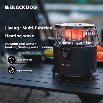 BLACKDOG Multifunctional Heating Stove 2480W High Power Furnance Water Boiler Butane Canister Gas Burner Oven Outdoor Camping Winter Heater Adjustable