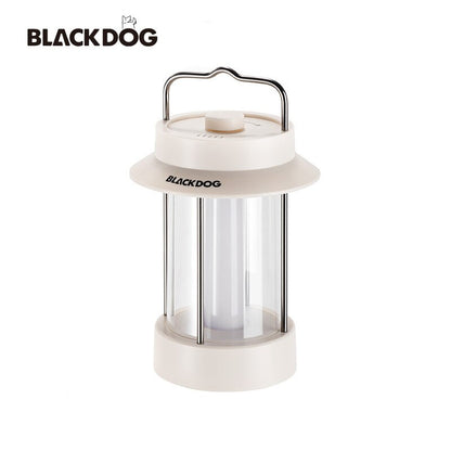 BLACKDOG Retro Camping Atmosphere Light Portable Lightweight Multi Function Outdoor Soft Light Warm Cool White LED Lantern Atmosphere Lamp USB Charging IPX4 Waterproof Up To 300 Lumens Camping Hiking Picnic Beach Travel Heavy Duty Original Black Dog