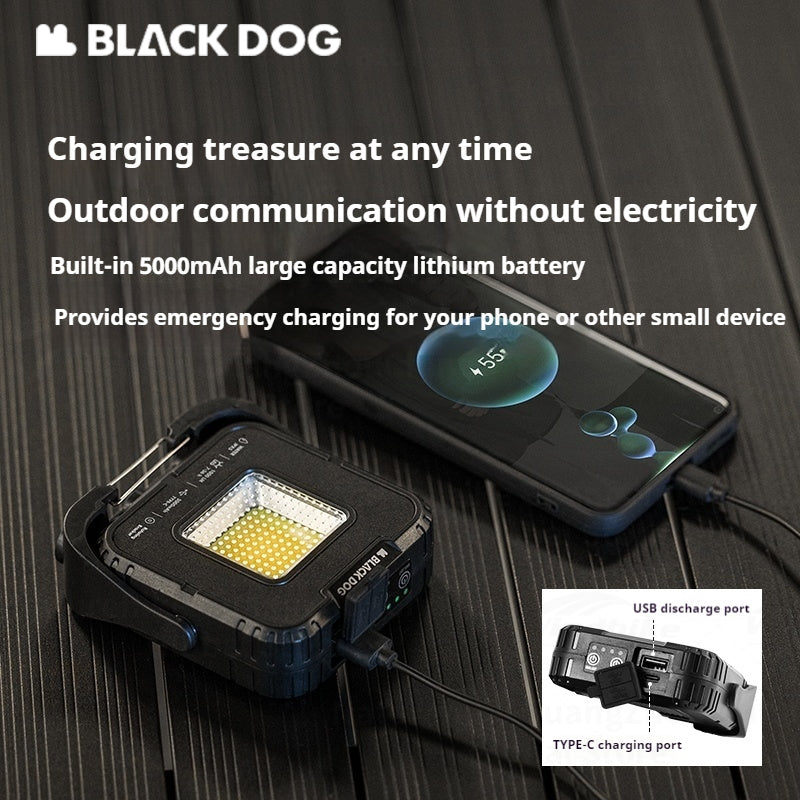 Blackdog All Terrain Double-Sided Camping Light Waterproof IPX5 Rechargeable Emergency Lamp 1000lm 5000mAh Long Battery Light Outdoor Lighting