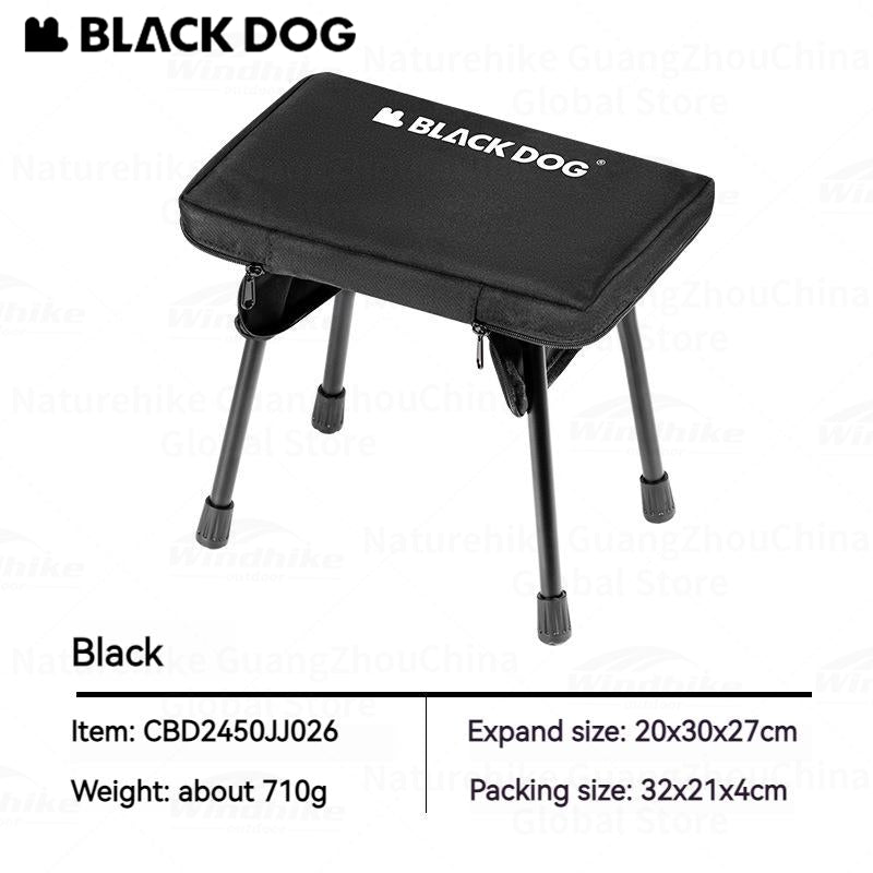 BLACKDOG Tactical Table & Bench Ultralight Tactical Folding Table Stool For Camping Hiking Travel Outdoor Picnic Fishing Compact Chair Small Stool Portable Horse Strap Aluminum Alloy Folding Desk Heavy Duty Original Black Dog